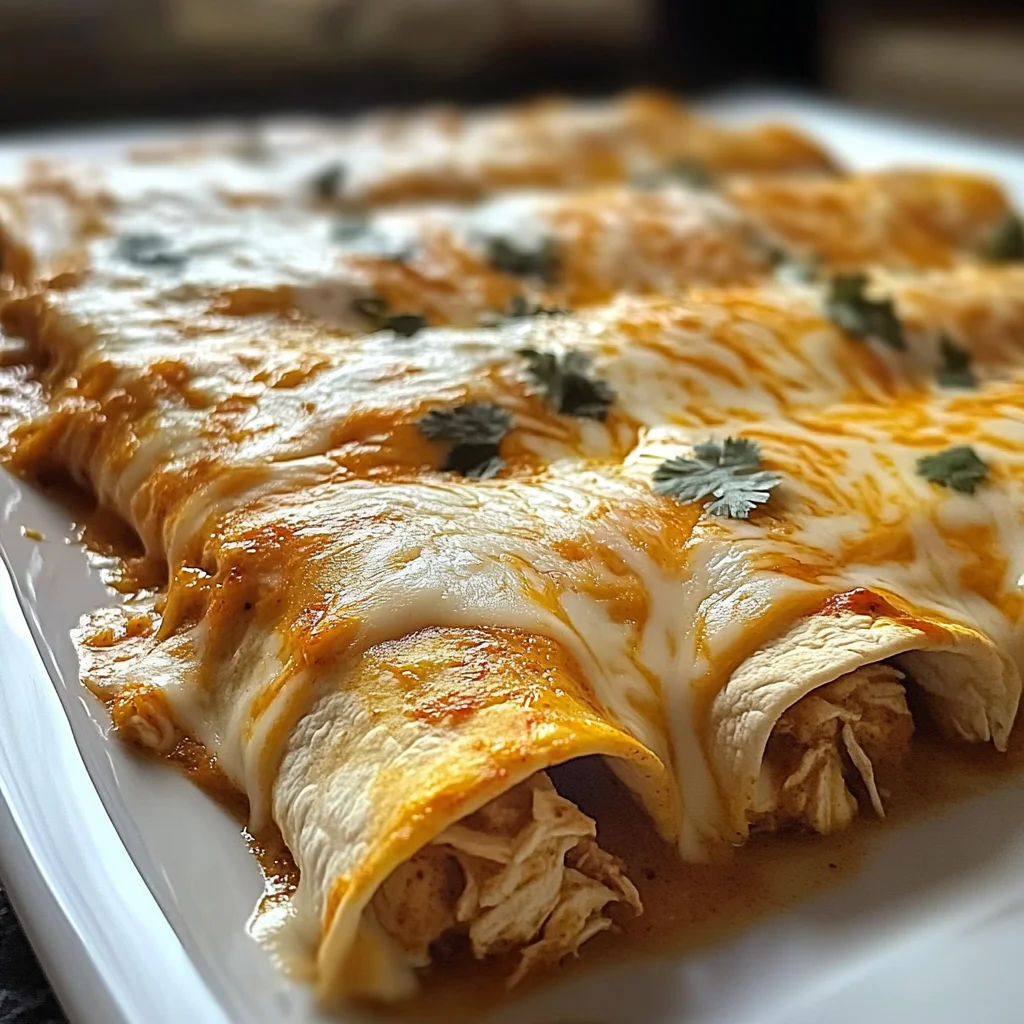 38g Protein Hähnchen-Enchiladas für den Genuss