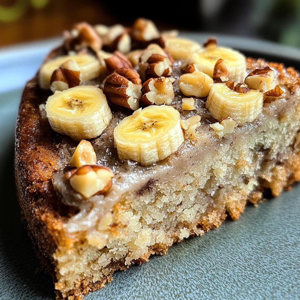 Bananen-Nuss-Haferflocken-Kuchen