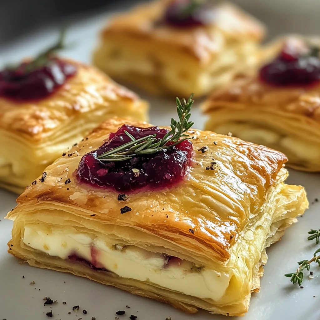 Blätterteig-Häppchen mit Camembert – Einfach & lecker