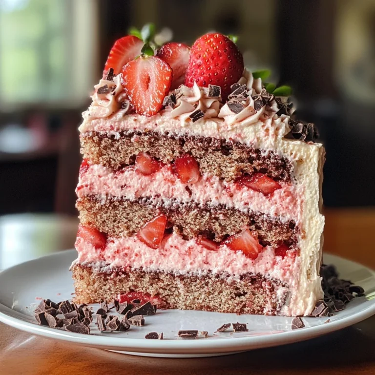 Fantakuchen mit Erdbeeren