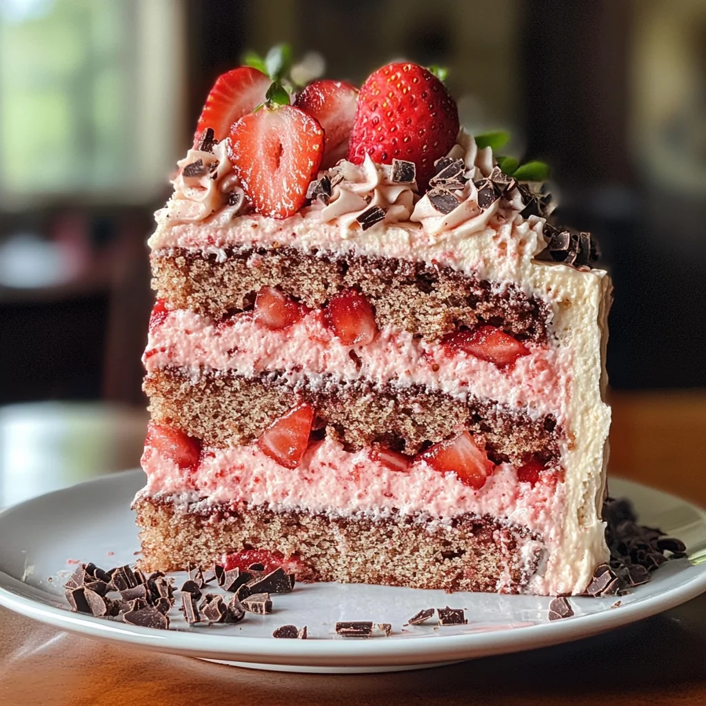 Fantakuchen mit Erdbeeren