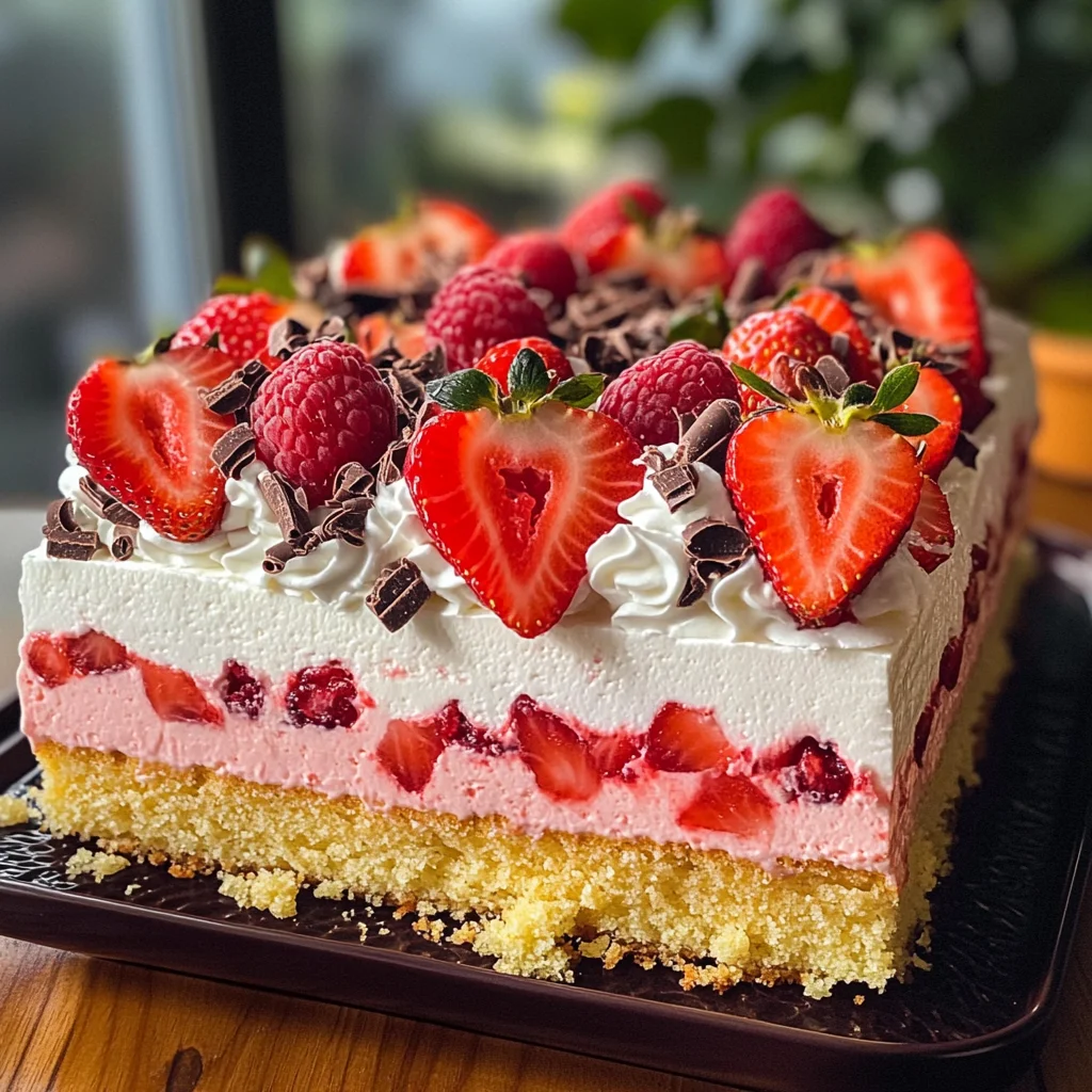 Fantakuchen mit Erdbeeren