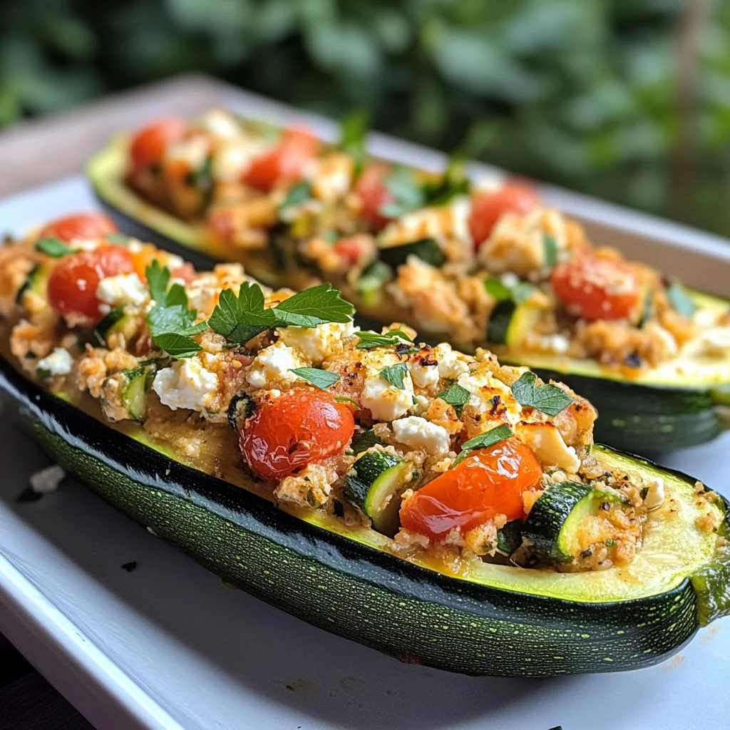 Gefüllte Zucchini mit Feta: Köstliches Rezept für Genuss!