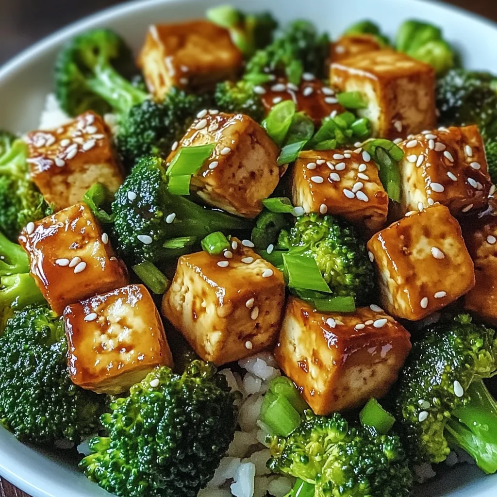 Gesunder Sesam-Tofu & Brokkoli für Genießer