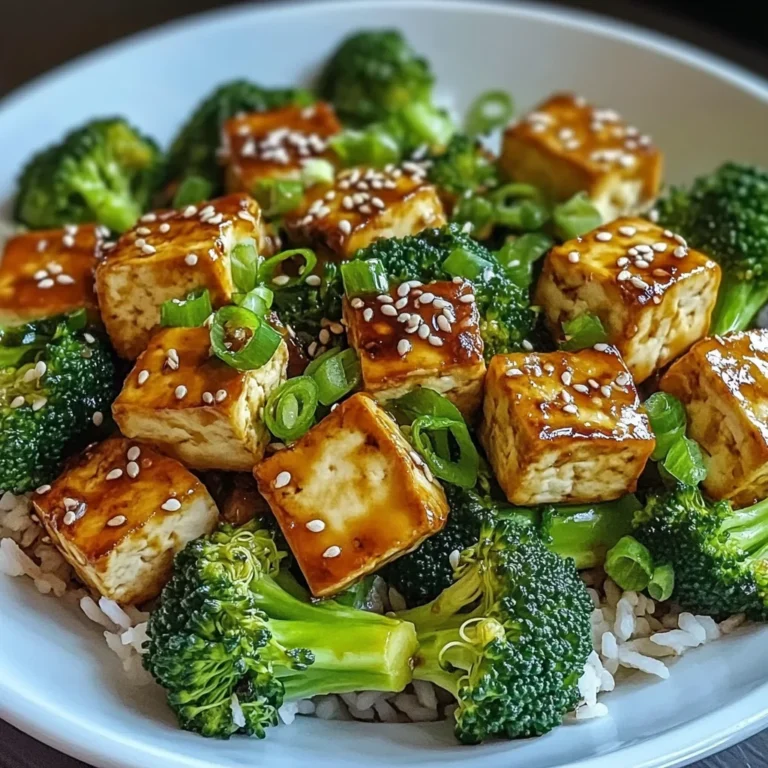Gesunder Sesam-Tofu & Brokkoli für Genießer