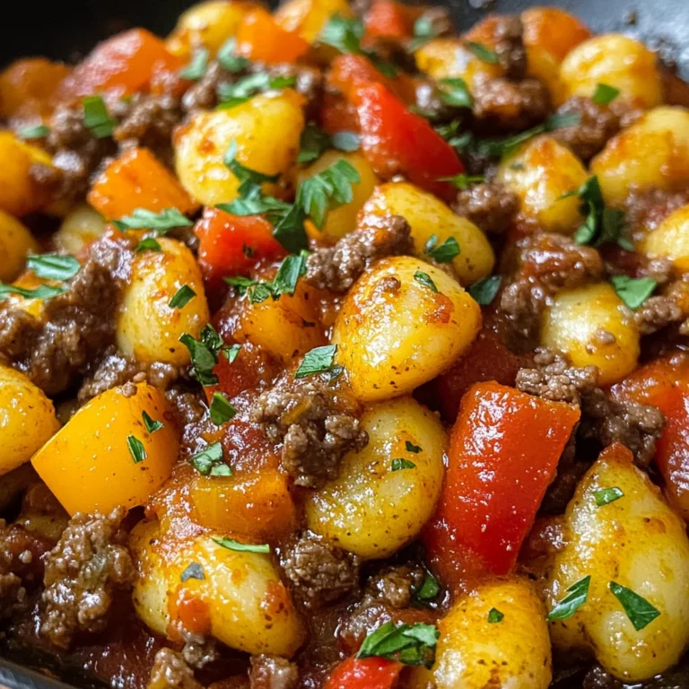 Gnocchi Pfanne mit Hackfleisch & Paprika – Dein neues Lieblingsrezept