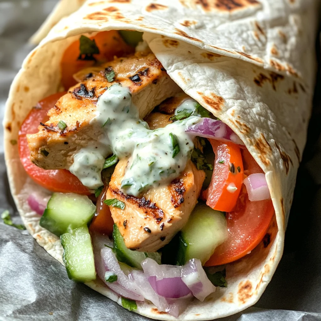 Griechische Kipwraps mit Tzatziki – Einfaches Rezept genießen!