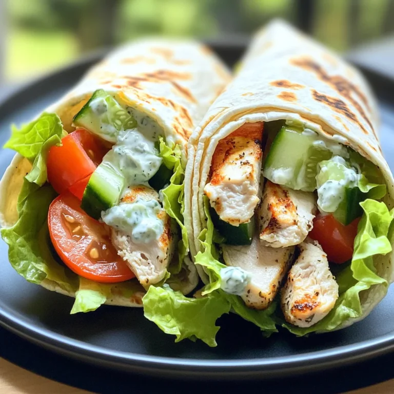 Griechische Kipwraps mit Tzatziki – Einfaches Rezept genießen!