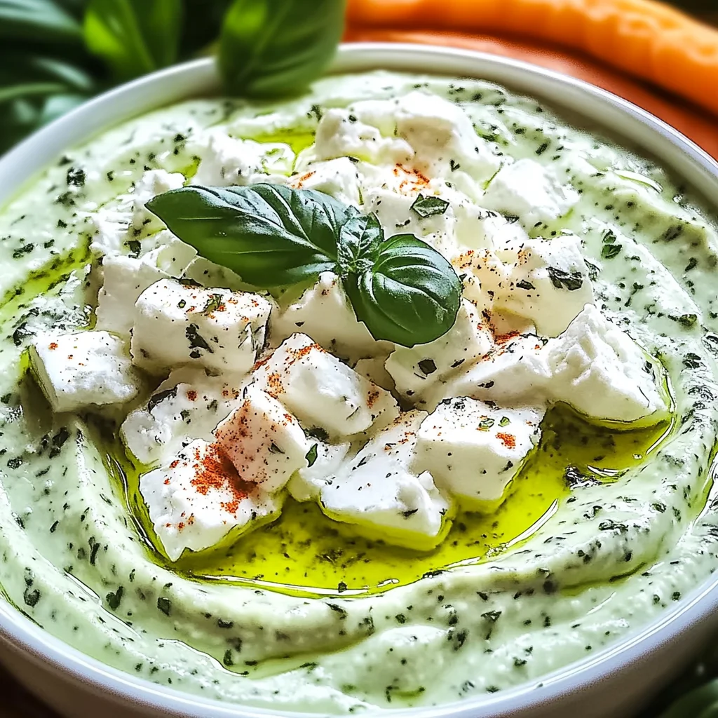 Grüne Göttin geschlagener Feta Dip für jeden Anlass