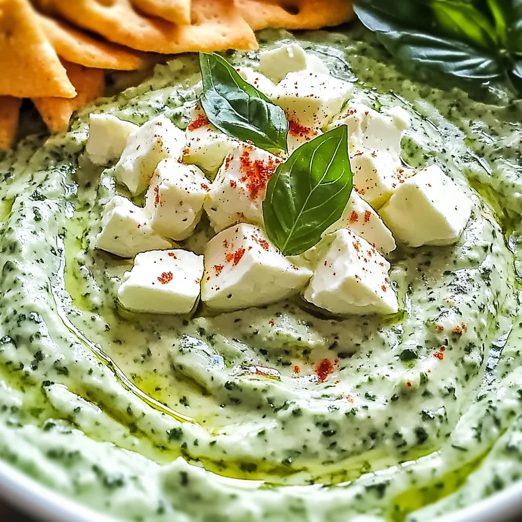 Grüne Göttin geschlagener Feta Dip für jeden Anlass