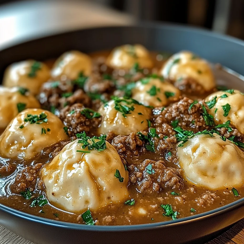 Hackfleisch und Knödel: Ein perfektes Wohlfühlessen