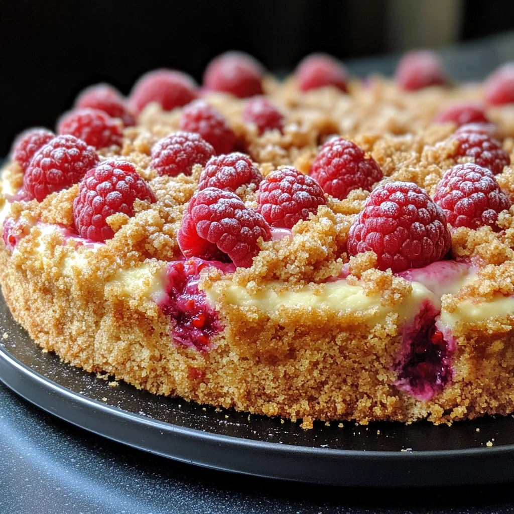 Himbeer Streusel Kuchen mit Joghurt Käsekuchen leicht gemacht