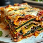 Hohe Protein Gemüse Lasagne für deinen Kuchentisch