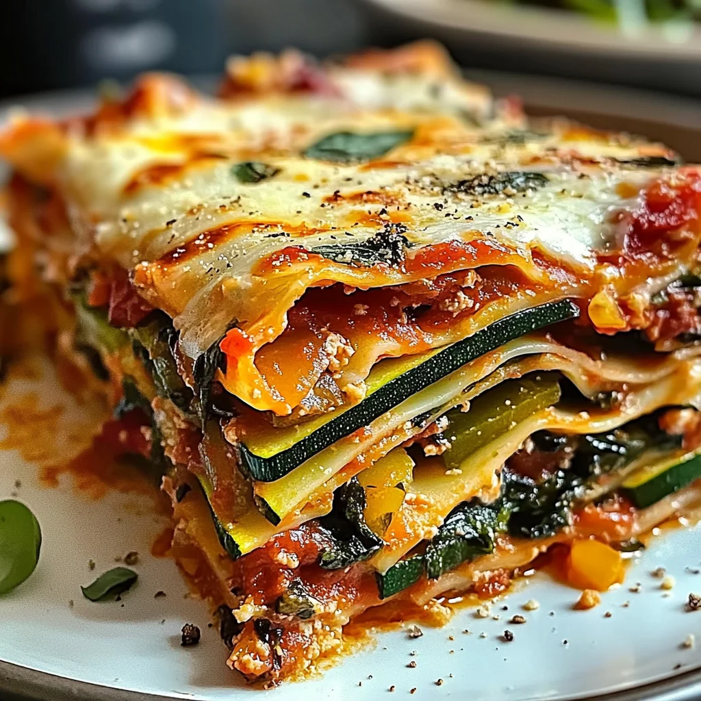 Hohe Protein Gemüse Lasagne für deinen Kuchentisch
