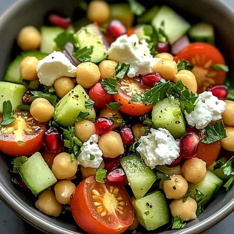 Hüttenkäse Kichererbsen Salat – Gesund und schnell genießen