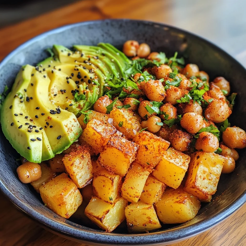 Kartoffel-Kichererbsen-Bowl