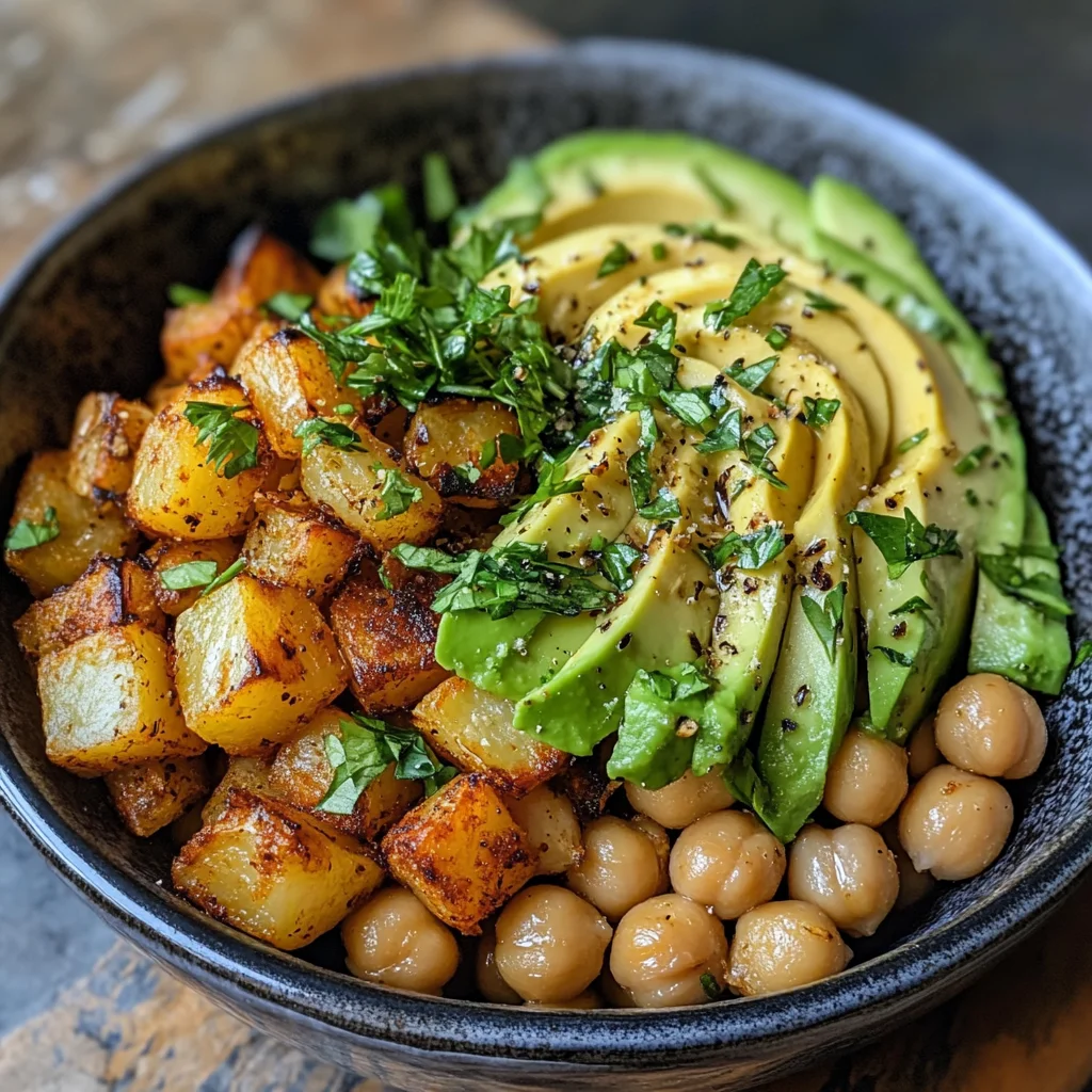 Kartoffel-Kichererbsen-Bowl