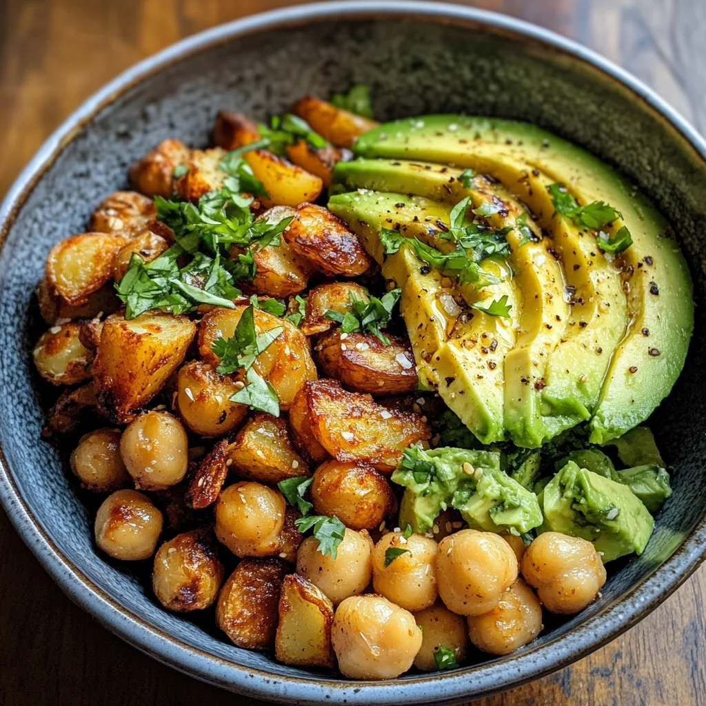 Kartoffel-Kichererbsen-Bowl