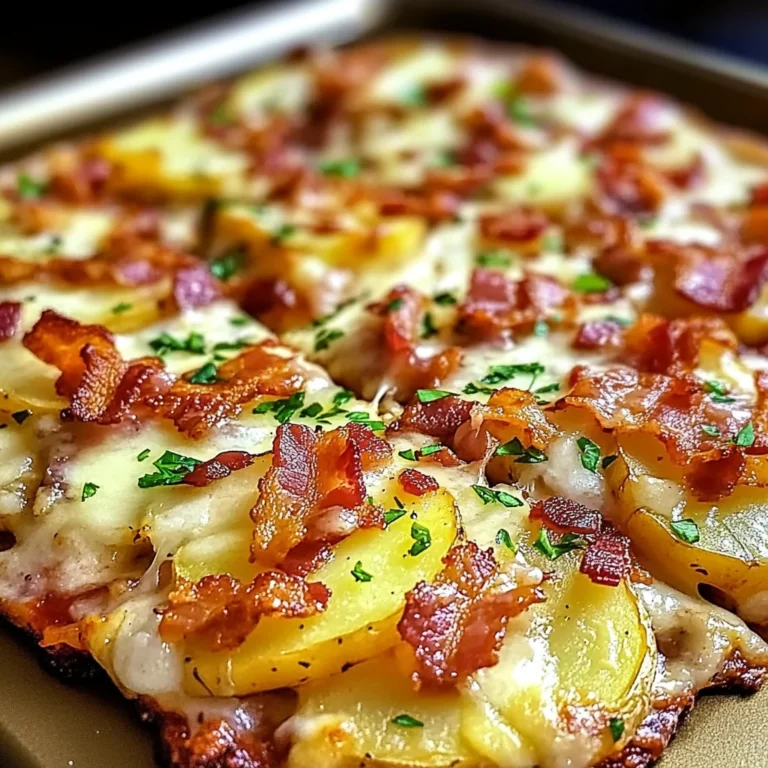 Kartoffelpizza vom Blech ganz einfach selbst machen