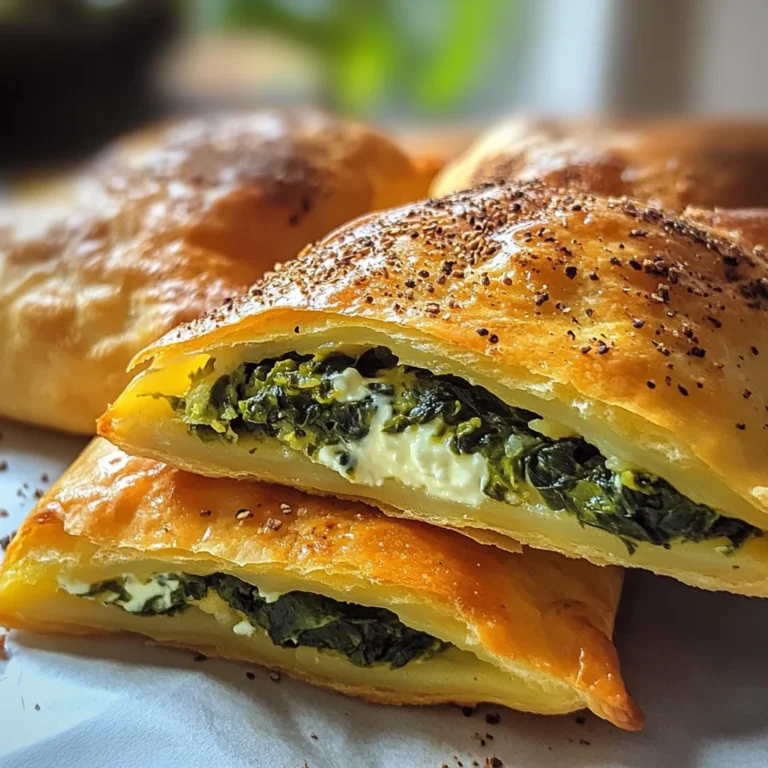 Kartoffeltaschen mit Spinat-Frischkäse-Füllung