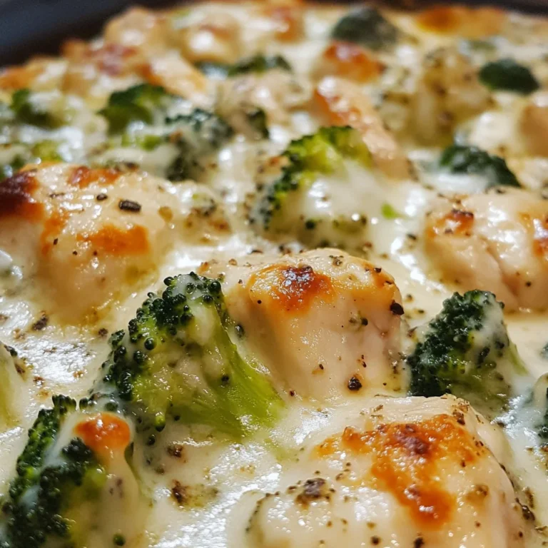 Keto Hähnchen Alfredo Brokkoli für schnelle Freitage