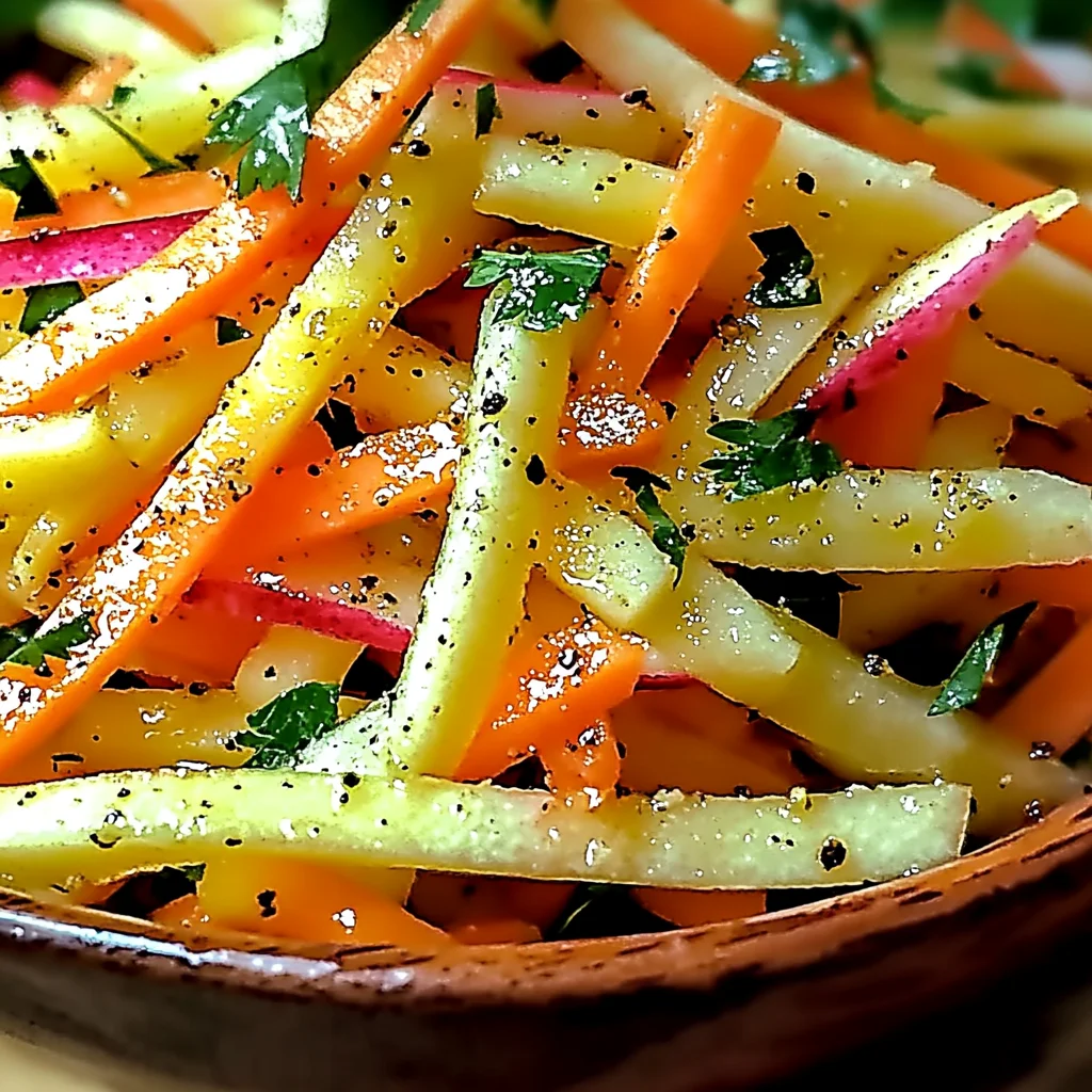 Knackiger Kohlrabi-Karotten-Apfel-Salat – Frisch & Lebensbejahend