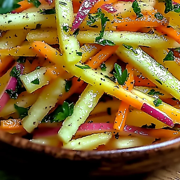 Knackiger Kohlrabi-Karotten-Apfel-Salat – Frisch & Lebensbejahend