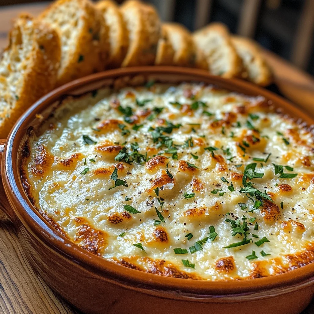 Knoblauch Parmesan Käse Dip: Cremig, schnell & super lecker!