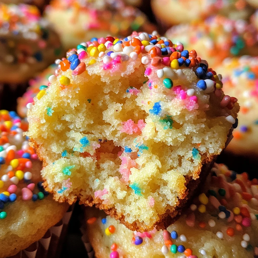 Leckere Mini Funfetti Joghurt Muffins für jeden Anlass!