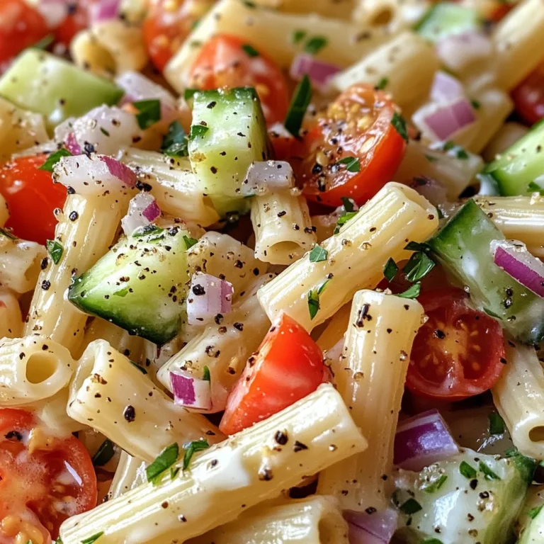 Leichter Nudelsalat mit Joghurt-Dressing