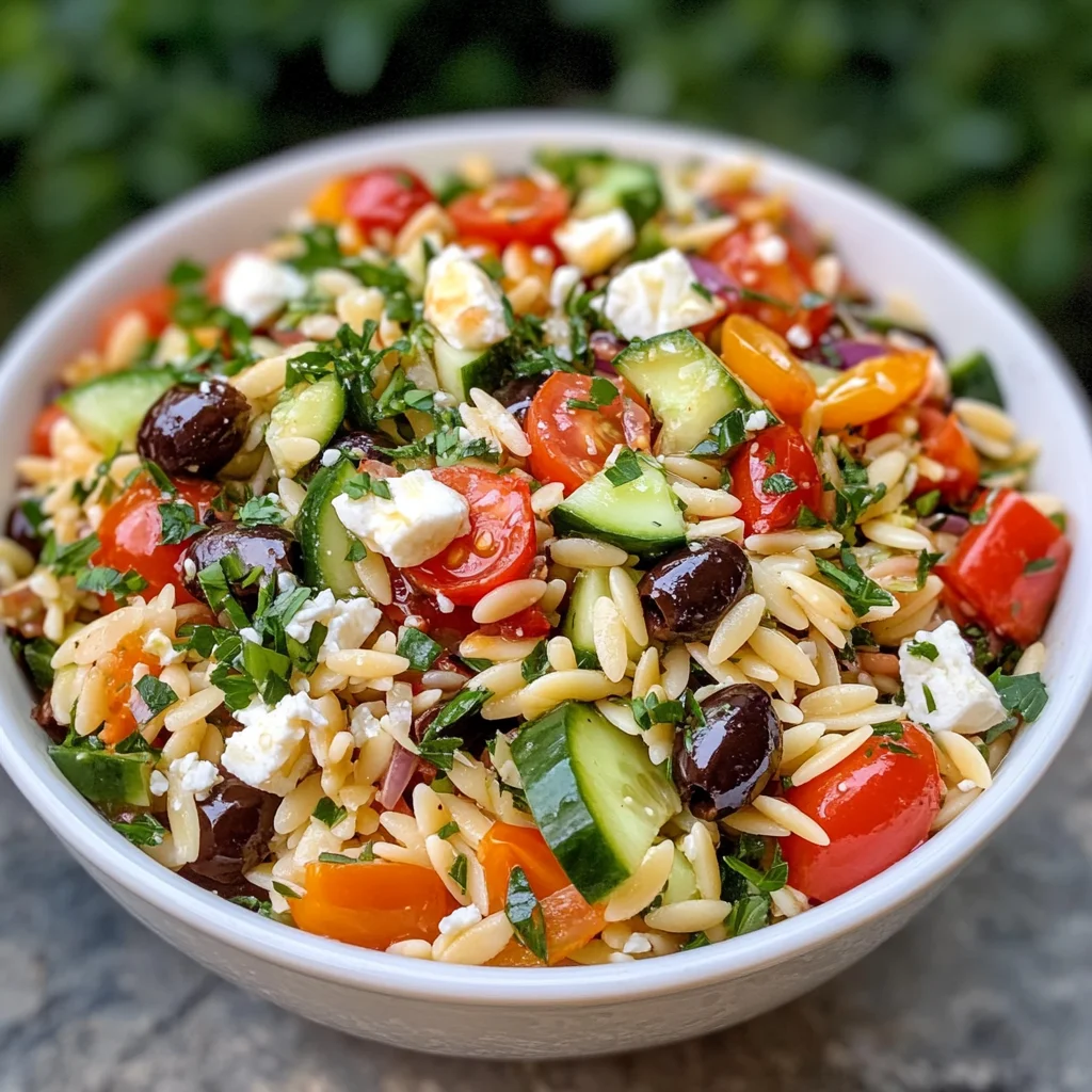 Mediterraner Orzo Salat