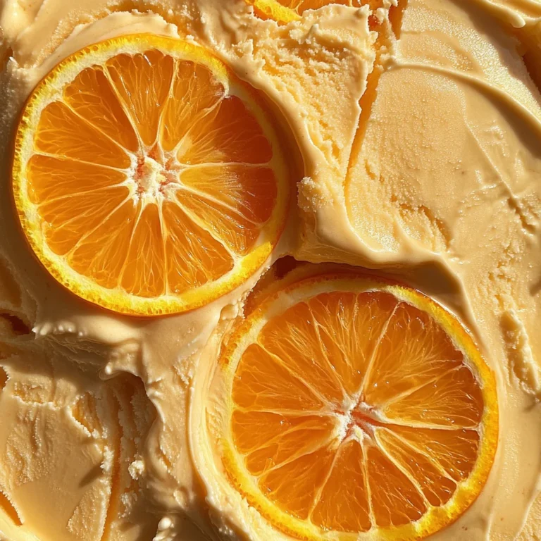 Orangeneis ohne Eismaschine