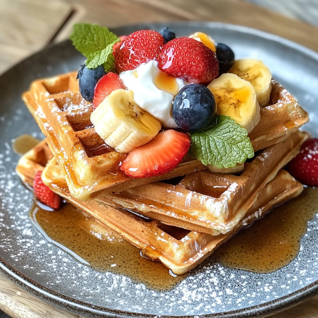 Saftige Bananenwaffeln für ein schnelles, köstliches Frühstück