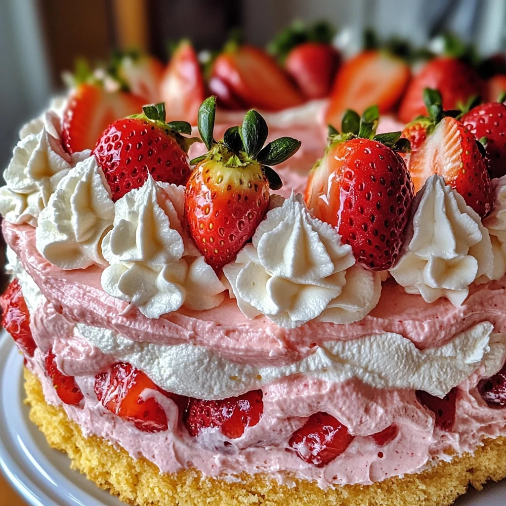 Sahnige Erdbeertorte ohne Gelatine (ca. 24 - 26 cm)
