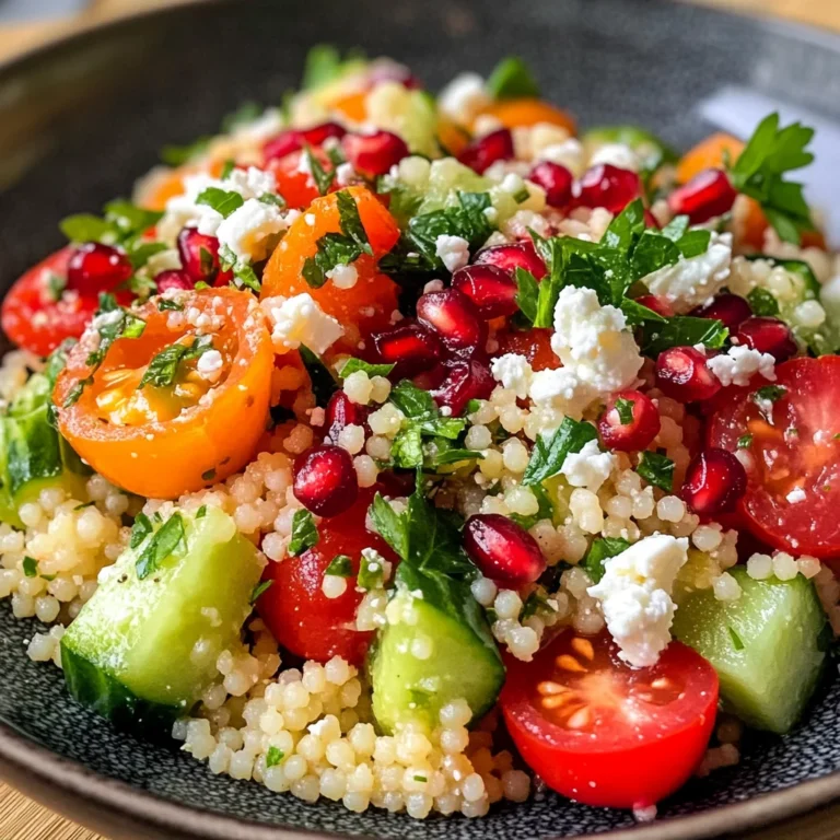 Schneller Couscous Salat mit Feta