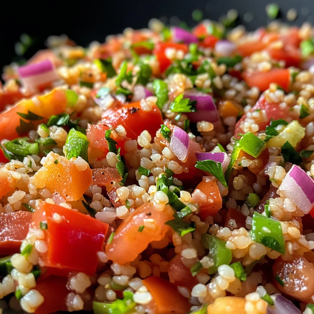 Schneller und einfacher Bulgursalat