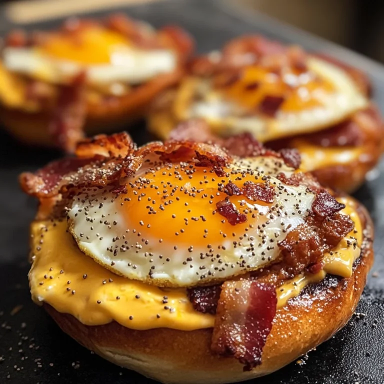 Speck-Cheddar-Ei-Bagels: Ein Unglaubliches Ultimatives Rezept für 4 Personen
