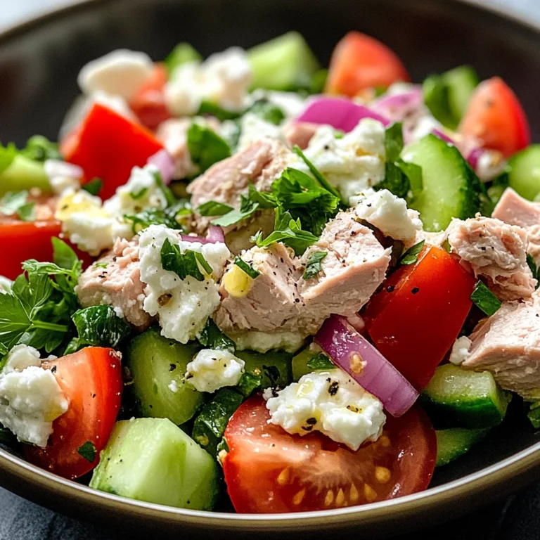Thunfisch-Hüttenkäse-Salat