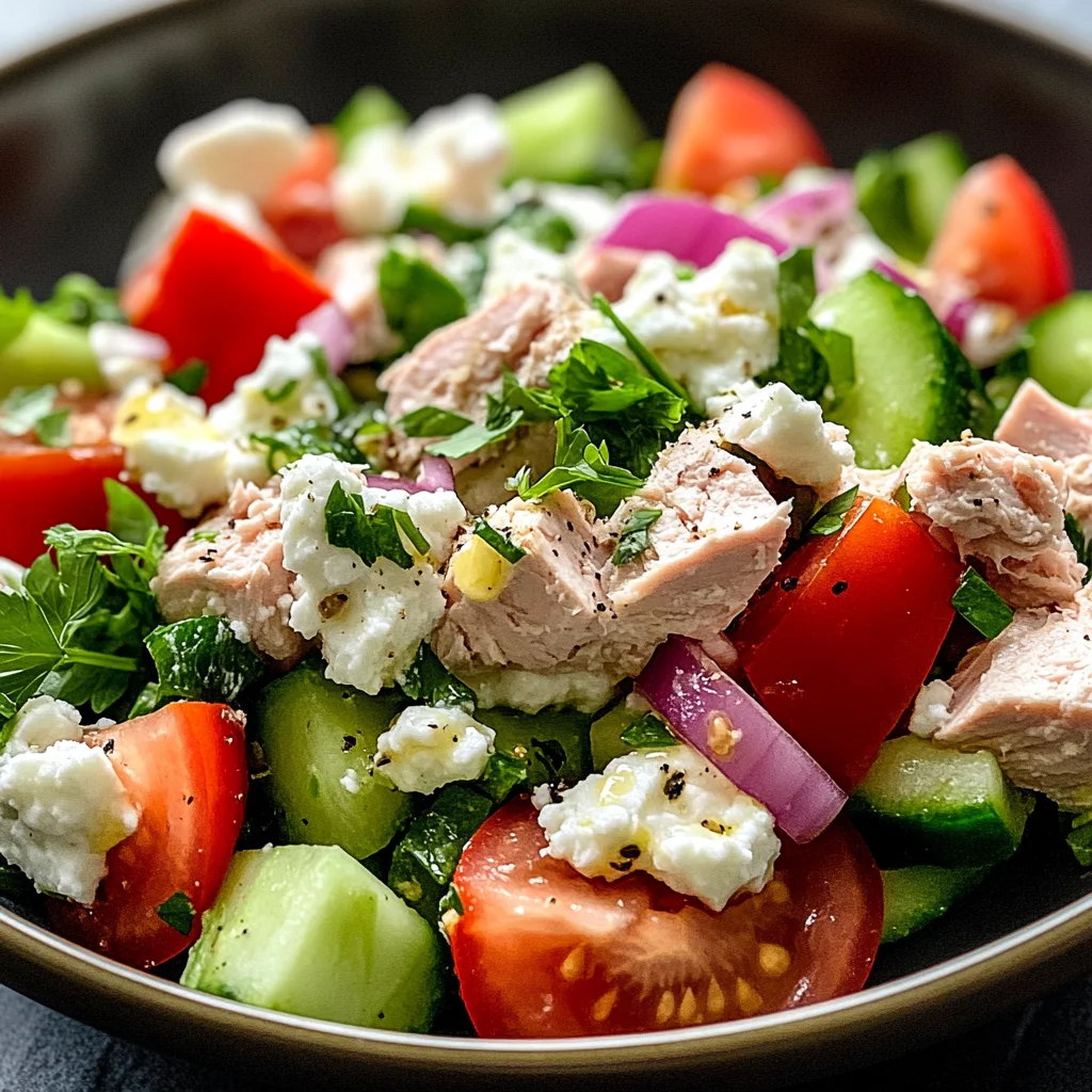 Thunfisch-Hüttenkäse-Salat