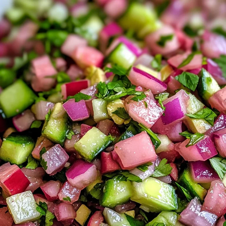 Veganer frischer Rhabarbersalsa für jeden Anlass