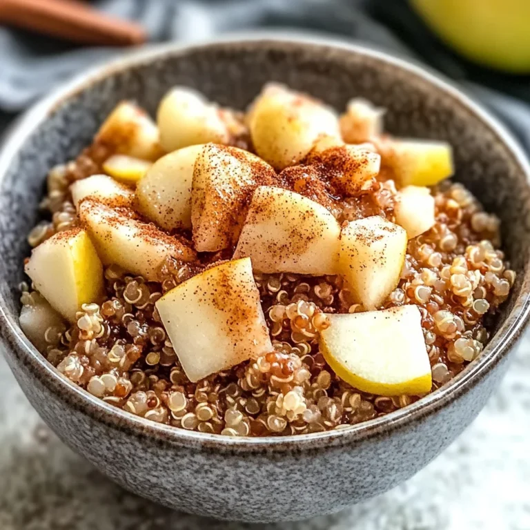 Zimt-Apfel-Frühstücks-Quinoa für den perfekten Start