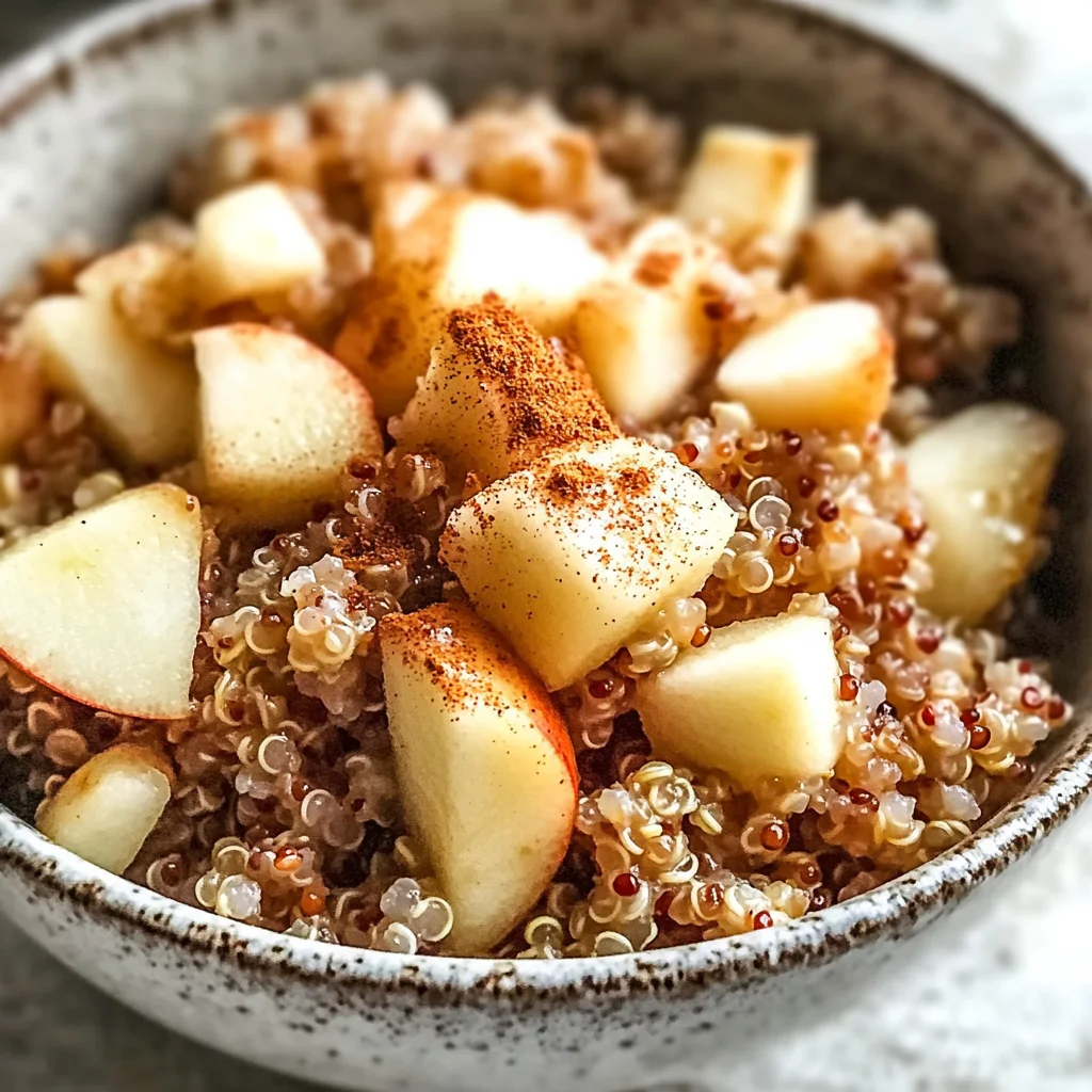 Zimt-Apfel-Frühstücks-Quinoa für den perfekten Start