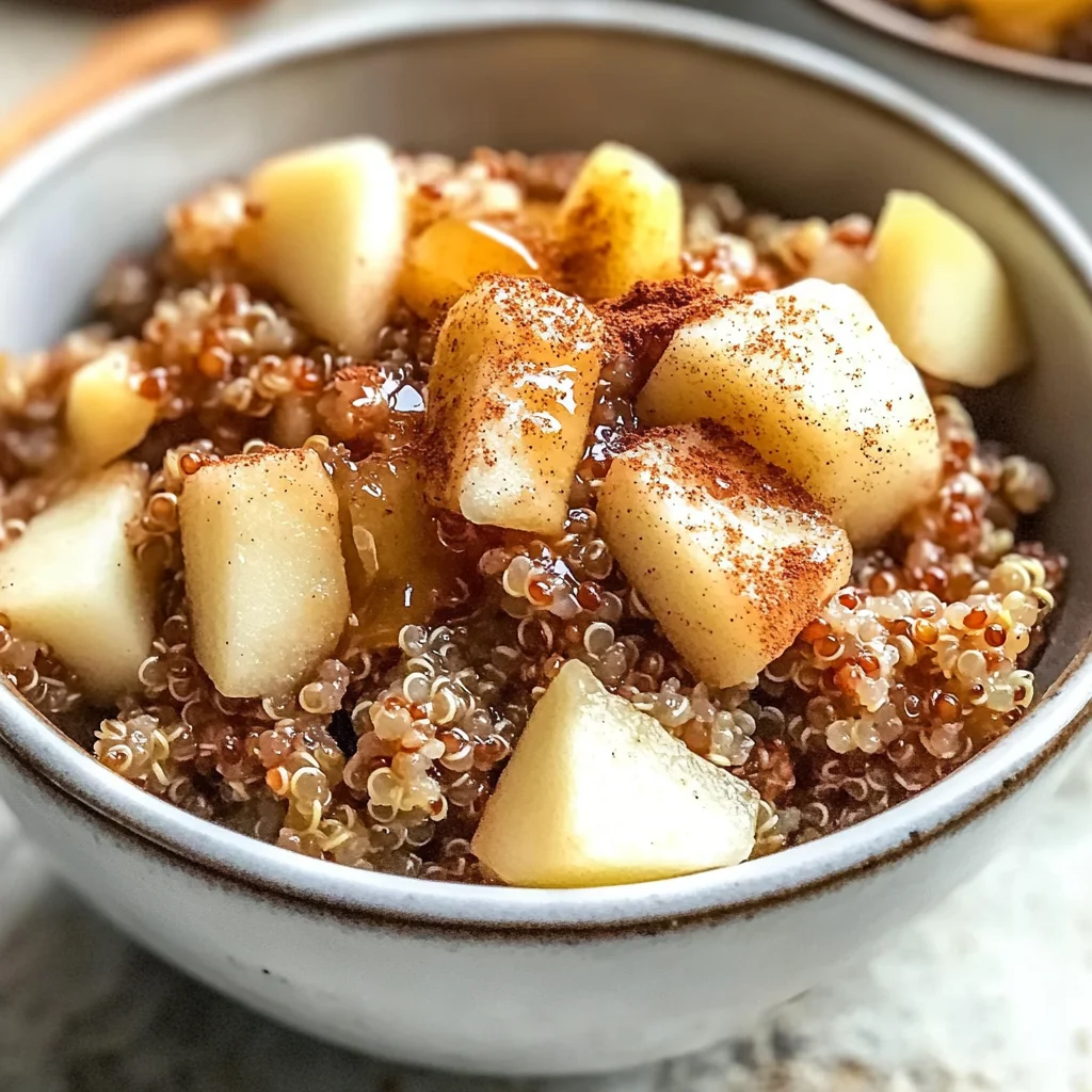 Zimt-Apfel-Frühstücks-Quinoa