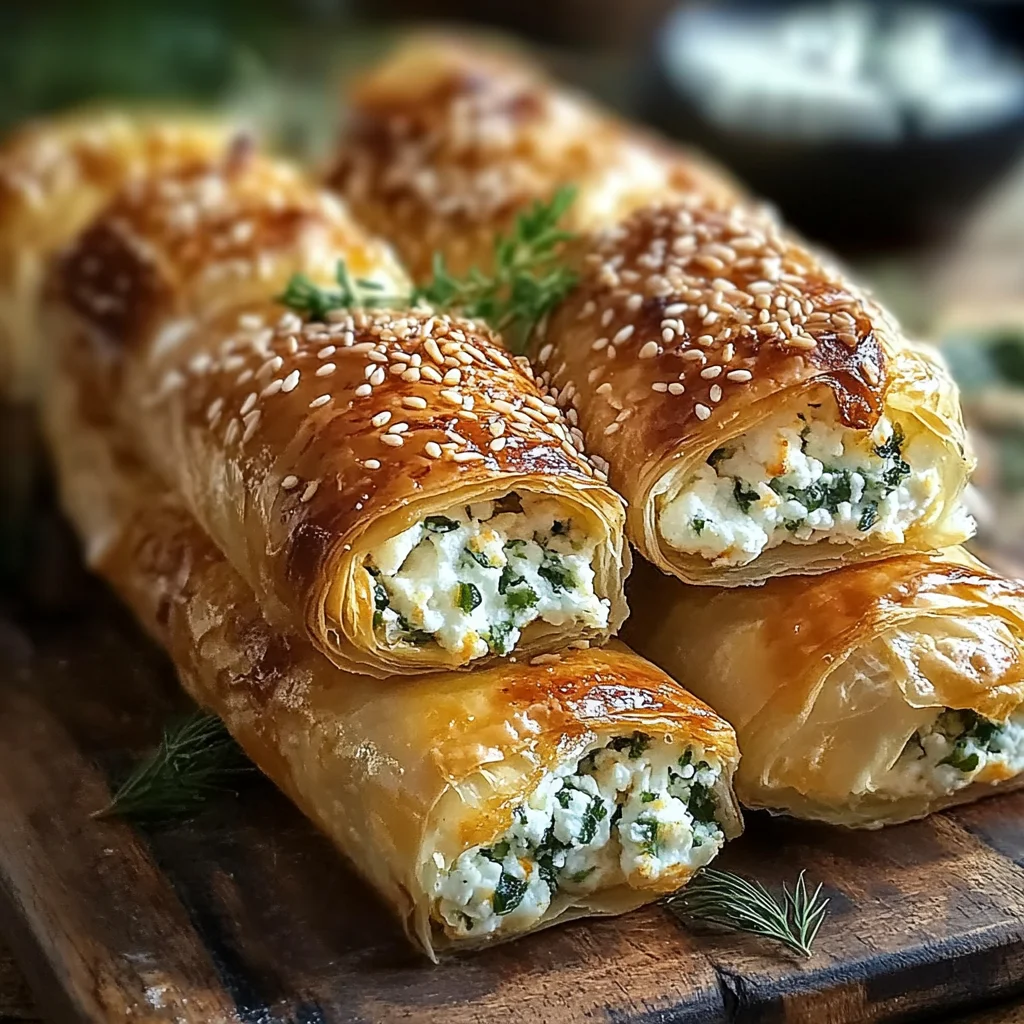 ofen feta rollchen einfach lecker